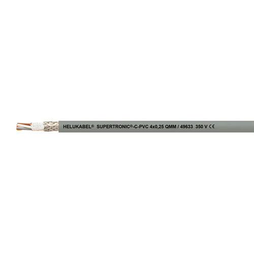 Câble électrique DIN - SUPERTRONIC®-C-PVC - HELUKABEL - à retardateur de flamme / résistant à l'huile / rond