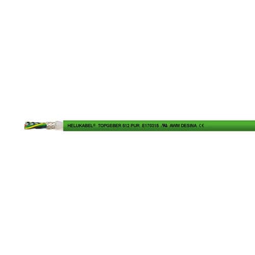Câble électrique DIN - TOPGEBER 512 PUR - HELUKABEL - à retardateur de flamme / résistant à l'huile / résistant aux UV