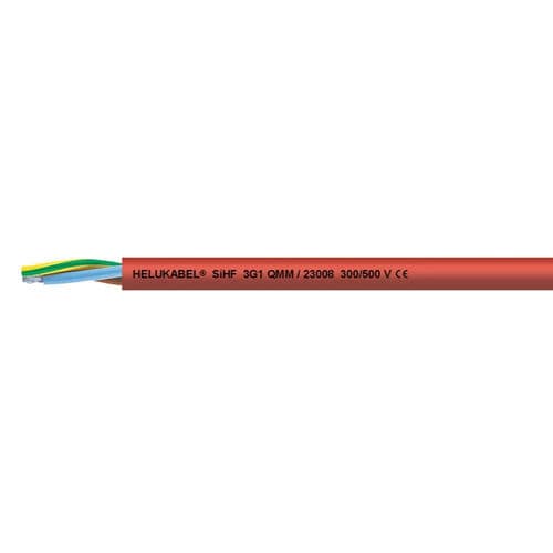 Câble électrique DIN - SiHF - HELUKABEL - à retardateur de flamme / multibrin / en cuivre