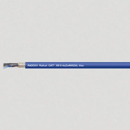 Câble électrique en cuivre - RADOX® Railcat - HELUKABEL - pour applications ferroviaires / OEM / bleu