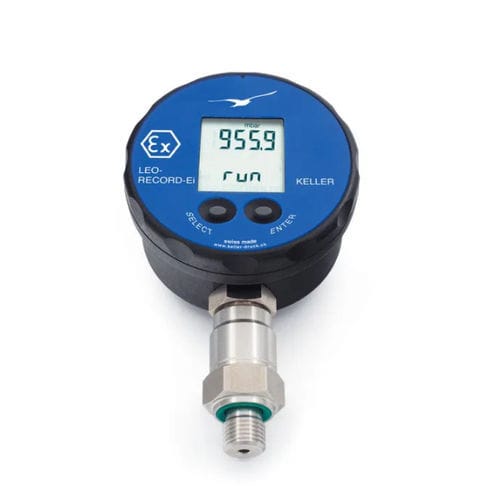 Manomètre numérique - LEO-Record-Ei-H2 - KELLER Pressure AG - G 1/4 / NPT 1/4 / en acier inoxydable