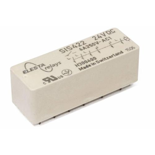 Relais électromécanique 24 Vcc - SIS422 - ELESTA GmbH - 12 Vcc / 110 Vcc / 48 Vcc