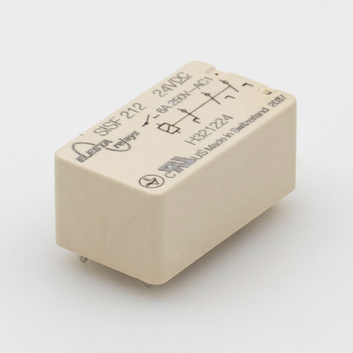 Relais électromécanique 24 Vcc - SISF212 - ELESTA GmbH - 12 Vcc / 6 Vcc / 48 Vcc