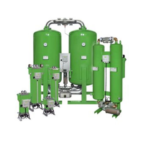 Sécheur d'air comprimé par adsorption sans chaleur - DPS - FST - de grande capacité / haute performance / compact