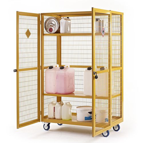 Chariot de stockage - Quality Metal Products - en métal / à étagères / pour equipment de transport à roulettes