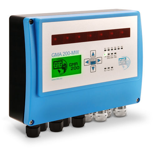 Centrale de détection de gaz multicanaux - GMA200-MW4 - GfG - Gesellschaft für Gerätebau mbH - affichage LCD