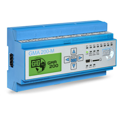 Centrale de détection de gaz multicanaux - GMA200-MT6 - GfG - Gesellschaft für Gerätebau mbH - affichage LCD