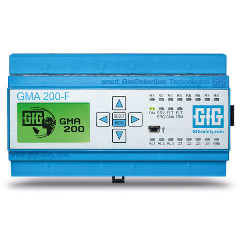 Centrale de détection de gaz pour capteur détecteur de fuite - GMA200-F - GfG - Gesellschaft für Gerätebau mbH - affichage LCD / multicanaux / adressable