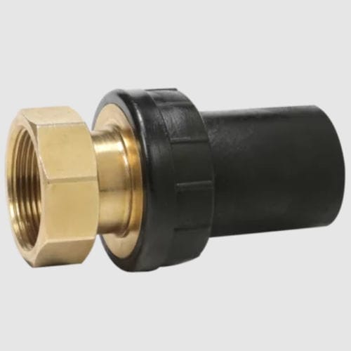 Adaptateur hydraulique pour tuyaux - UAM ET - Aliaxis - fileté / en laiton / en polyéthylène