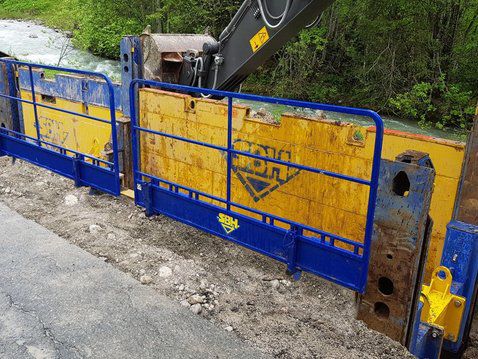 Garde-corps temporaire - SBH Tiefbautechnik - pour chantier