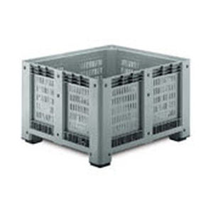 Caisse-palette en plastique - 1091 F - capp plast srl - agricole / avec couvercle / ajourée