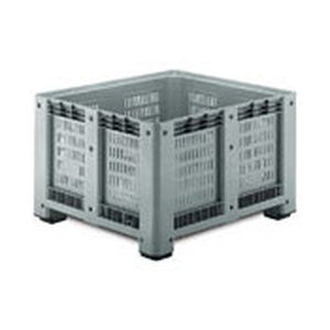 Caisse-palette en plastique - 1091 P - capp plast srl - de stockage / avec couvercle / ajourée