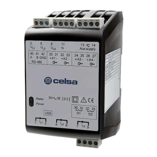 Transducteur sur rail DIN - CPQT2 - CELSA MESSGERATE ESPAÑA S.L. - sortie de tension / 4-20 mA / USB