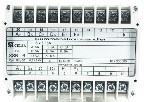 Transformateur sommateur - SSR Series - CELSA MESSGERATE ESPAÑA S.L. - de courant / de mesure / sec