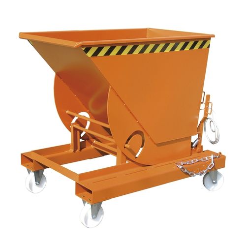 Benne basculante pour chariot élévateur - AK series - Bauer - avec roues / ouvert