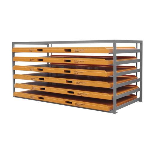 Rayonnage pour entrepôt de stockage - KBR series - Bauer - pour tôles métalliques / en acier / 6