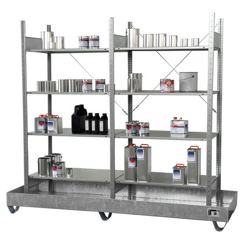 Rayonnage pour entrepôt de stockage - 3000 series - Bauer - pour charges légères / pour boîtes de conserve / en acier