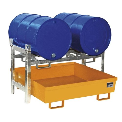 Rayonnage pour entrepôt de stockage - FR series - Bauer - modulaire / à fûts avec bac de rétention / en acier
