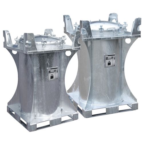 Conteneur à déchets en acier - SC series - Bauer - pour déchets dangereux / verrouillable