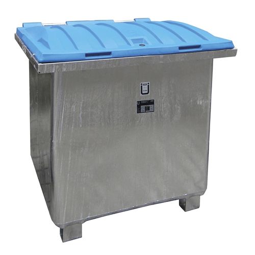 Conteneur à déchets en acier - ASO-D 800 - Bauer - pour huile usagée / avec couvercle