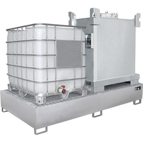 Bac de rétention pour conteneur IBC - Bauer - pour fûts / en inox / pour intérieur