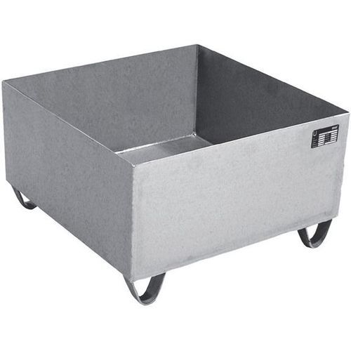 Bac de rétention en inox - Bauer - en acier inoxydable / mobile / avec caillebotis amovible