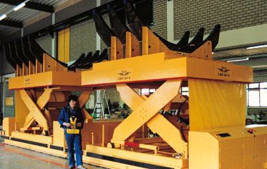 Système élévateur de transport - LAWECO - pour ligne de montage / pour applications aéronautiques / pour fuselage