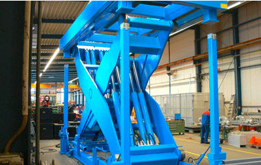 Table élévatrice à ciseaux - LAWECO - hydraulique / stationnaire / pour charges lourdes