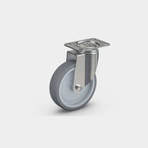 Roulette pivotante - 85  - RÄDER-VOGEL RÄDER- UND ROLLENFABRIK GMBH & CO. KG - à platine / à roulement à billes / en caoutchouc thermoplastique