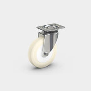 Roulette pivotante - 85 PU   - RÄDER-VOGEL RÄDER- UND ROLLENFABRIK GMBH & CO. KG - à platine / à roulement à billes
