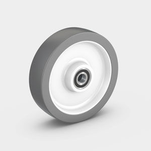 Roue à bandage - PEVOTHAN® - RÄDER-VOGEL RÄDER- UND ROLLENFABRIK GMBH & CO. KG - en polyuréthane / pour charges lourdes / non marquante