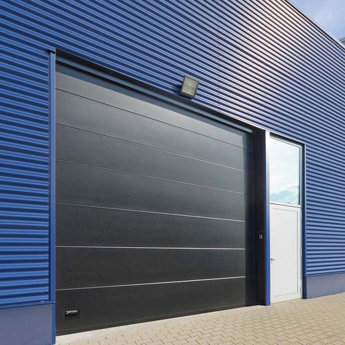 Porte sectionnelle - I-14P - Entrematic Dynaco - en métal / pour l'intérieur / pour l'extérieur