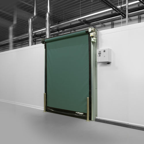 Porte à enroulement - D-311 - Entrematic Dynaco - en acier inoxydable / PVC / pour l'intérieur