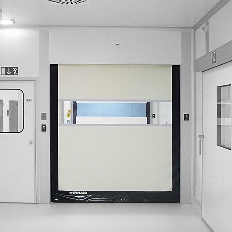 Porte à enroulement - D-311 - Entrematic Dynaco - en acier inoxydable / PVC / industrielle