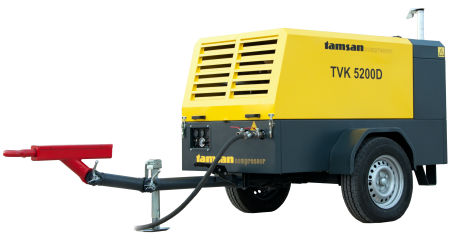 Compresseur à vis - TVK 5200 D - tamsan compressor - d'air / avec moteur diesel / mobile