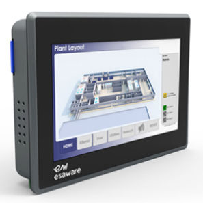 Pupitre Web tactile - EW10 series - ESA elettronica - TFT LCD / à écran tactile capacitif / 7"