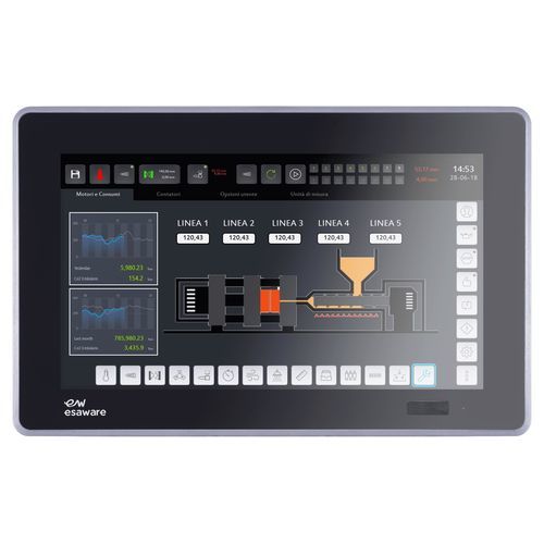 Panel PC à écran tactile PCAP - EW series - ESA elettronica - à écran tactile multi-points / à écran tactile résistif à 5 fils / 15"