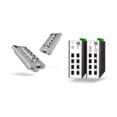 Commutateur Ethernet administrable - HIDRA series - ESA elettronica - non administrable / 5 ports / 8 ports