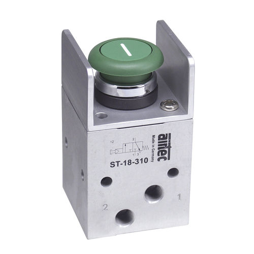 Distributeur pneumatique à tiroir - ST-18 series - AIRTEC Pneumatic - pneumatique / à commande mécanique / à bouton poussoir