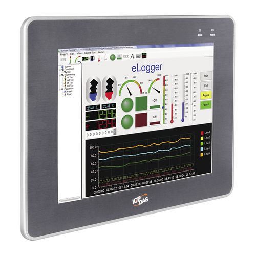Panel PC LCD - iPPC series - ICP-DAS - 15" / 12" / 17"