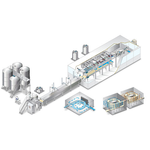Ligne de production pour plats cuisinés de cannelloni - Storci s.p.a. - de lasagne