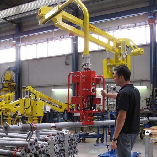 Manipulateur pneumatique - DALMEC - avec prise / pour matériau de construction / de manutention