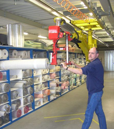 Manipulateur pneumatique - DALMEC - avec prise / pour textiles / pour manutention de bobines