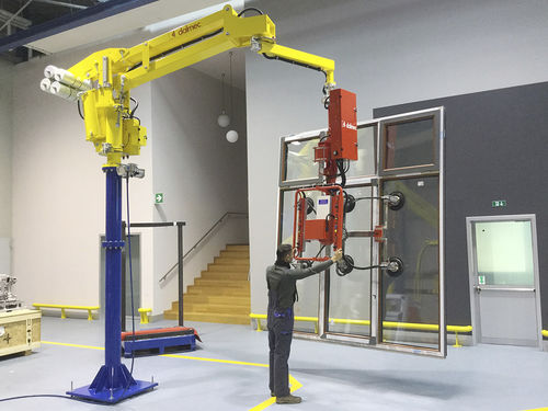Manipulateur pour portes et fenêtres - DALMEC - pneumatique / avec ventouse / pour matériau de construction