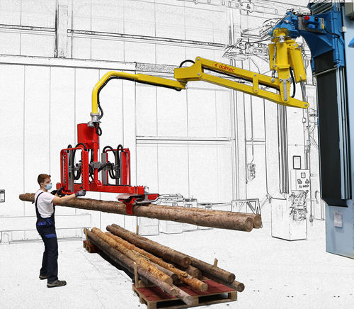 Manipulateur pneumatique - DALMEC - avec prise / pour bois / de charge