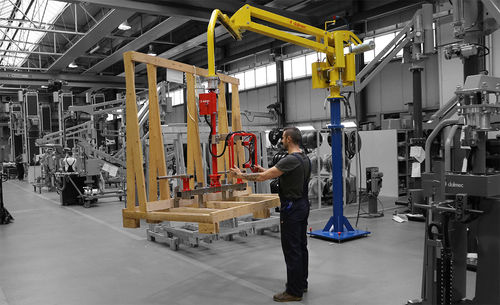 Manipulateur pneumatique - DALMEC - à fourche / pour bois / de positionnement