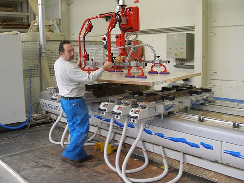 Manipulateur pneumatique - DALMEC - sous vide / d'outil / pour bois