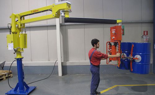 Manipulateur pneumatique - DALMEC - électrique / à ventouse / pour fûts