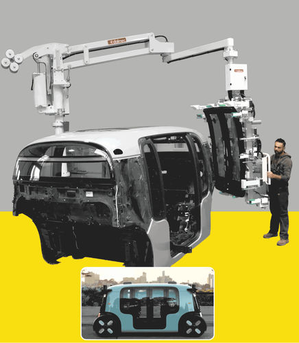 Manipulateur pneumatique - DALMEC - avec ventouse / de positionnement / pour la manutention de composants automobiles