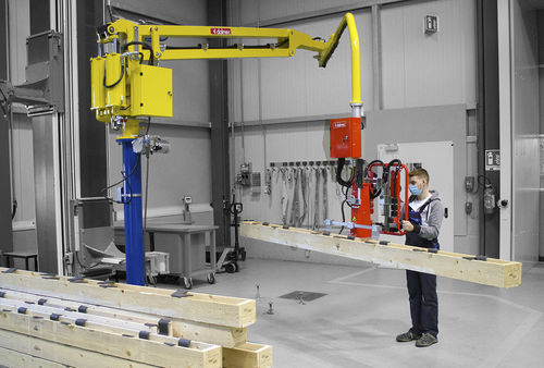 Manipulateur pneumatique - DALMEC - à ventouse / pour bois / de positionnement